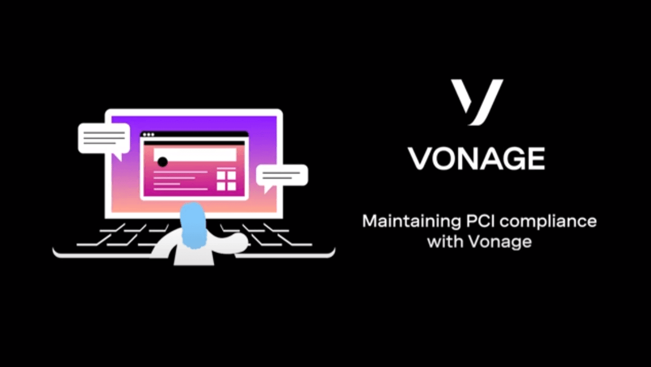Conformité PCI avec Vonage Contact Center Cover slide for Maintaining PCI compliance with Vonage demo video