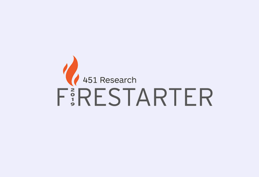 451 Research Firestarter award logo 451 Research Firestarter 2019